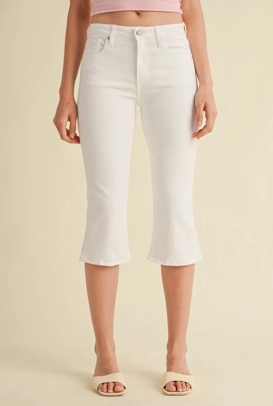 White Denim Capris