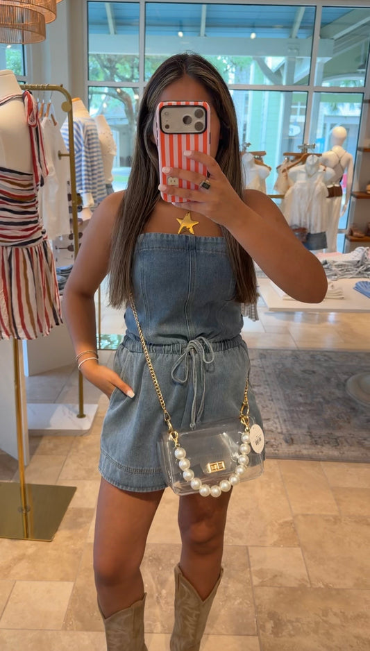 Downtown Denim Romper