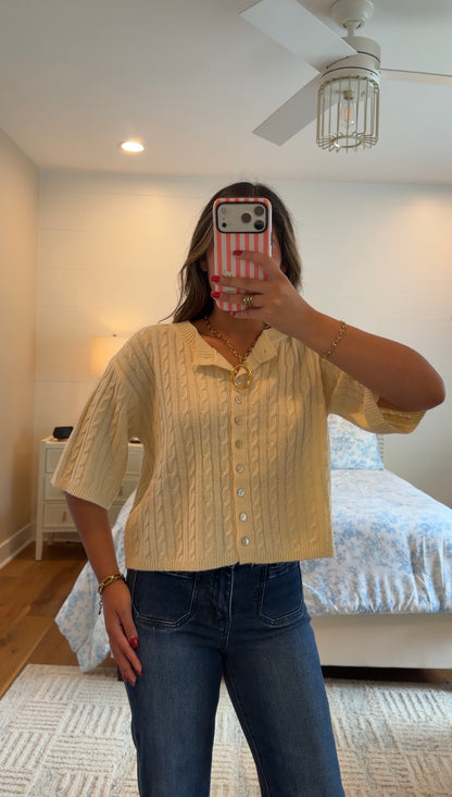 Butter Shortsleeved Sweater