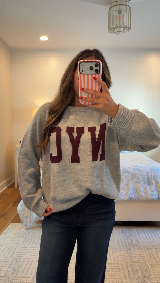 NYC Grey Sweater