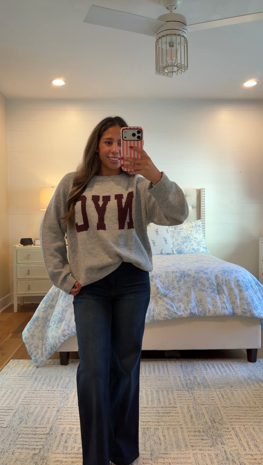 NYC Grey Sweater