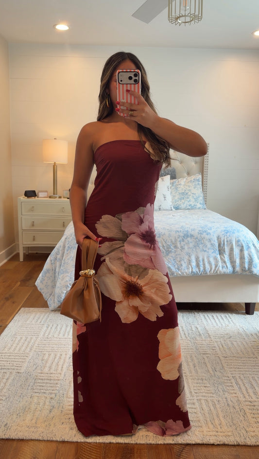 Mocha Bloom Dress
