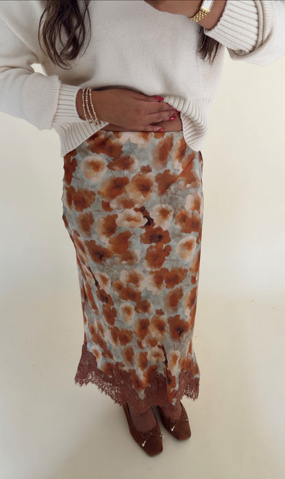 Rustic Floral Skirt