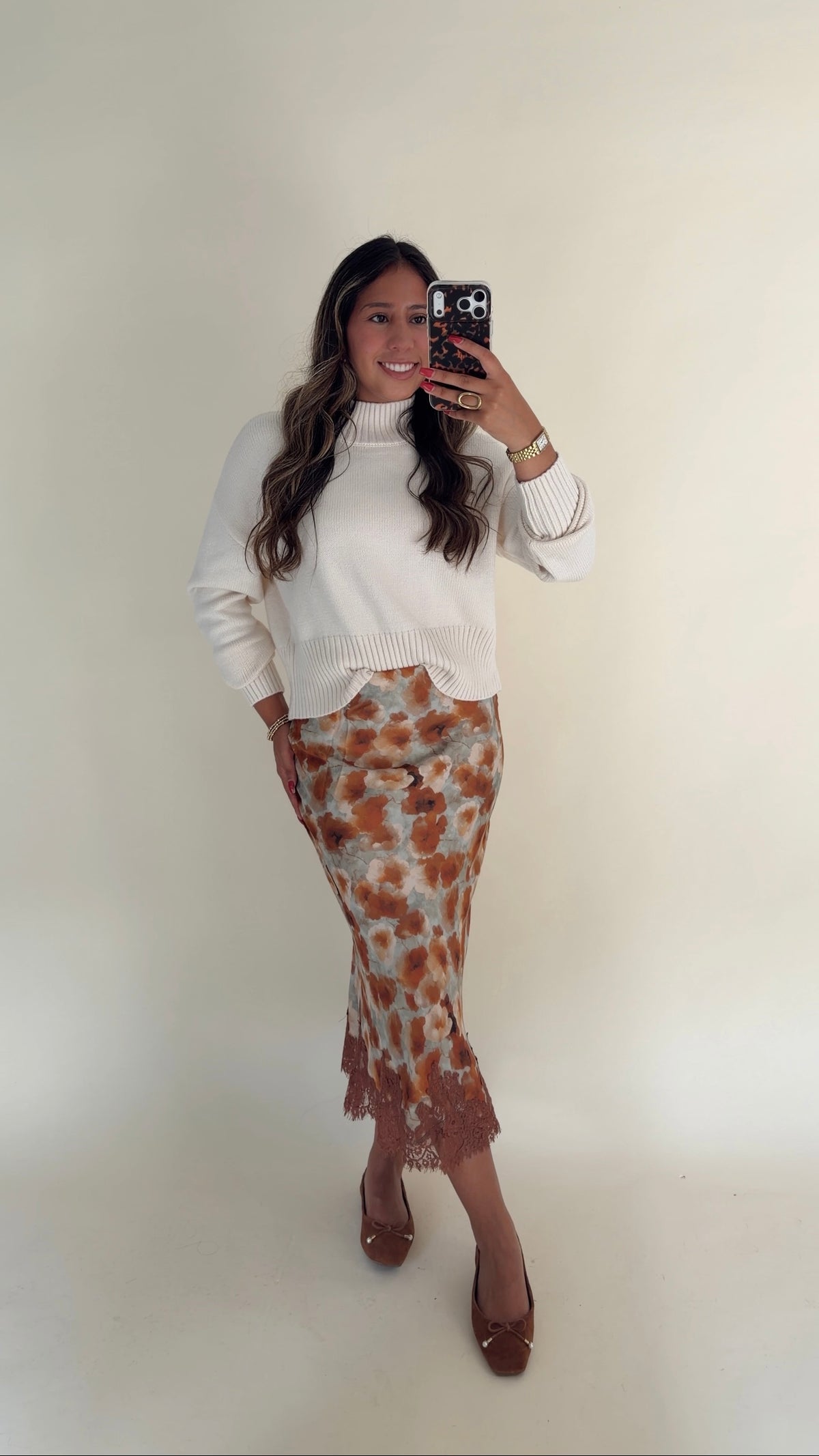 Rustic Floral Skirt