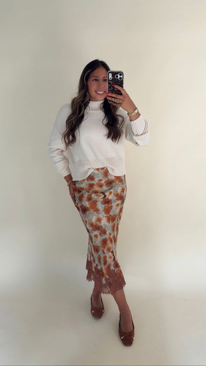 Rustic Floral Skirt