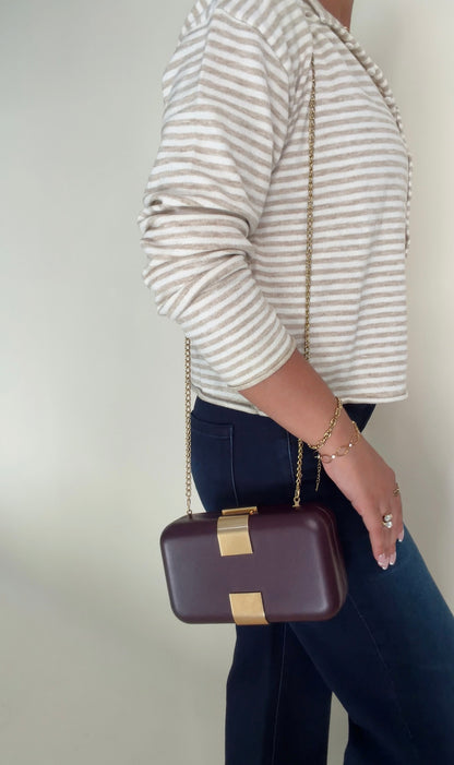 Burgundy Clutch