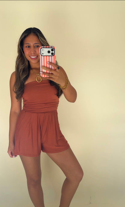 Rust Slip Romper