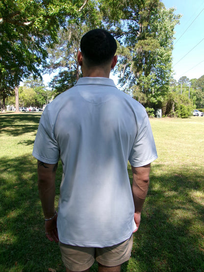 MBB Golf Polo- White & Grey