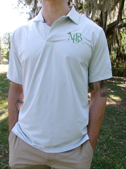 MBB Golf Polo- White & Grey
