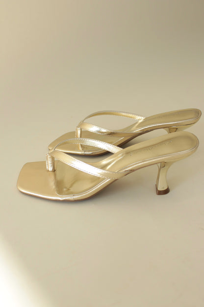 Gold Evening Heel
