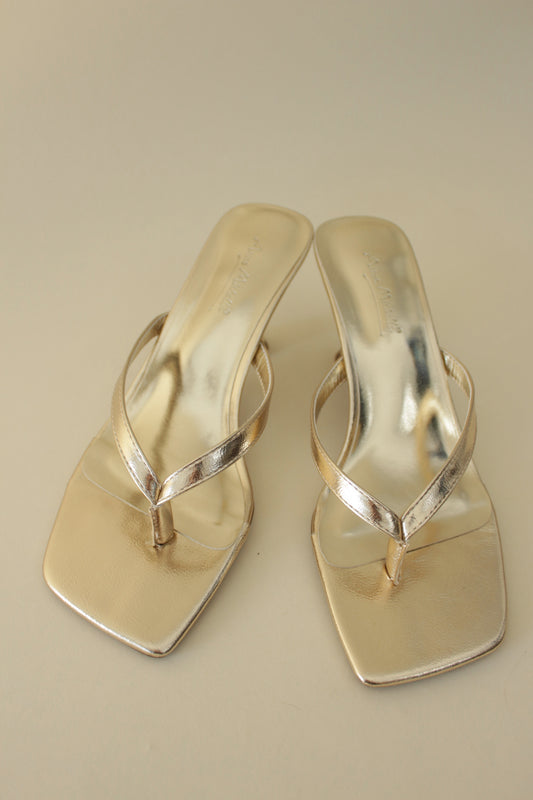 Gold Evening Heel
