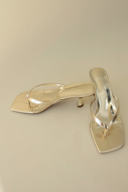 Gold Evening Heel