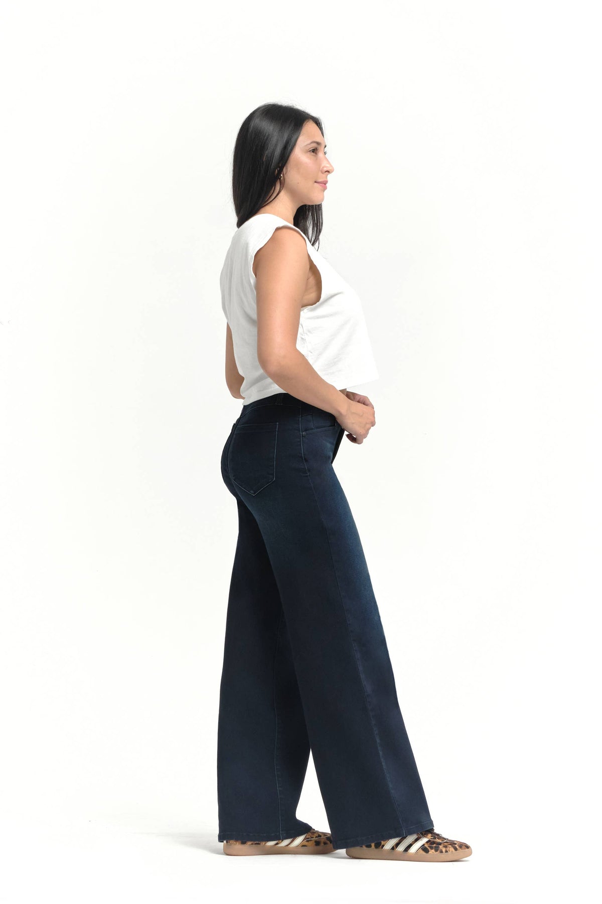 Wide leg Butter Jeans- Dark Wash