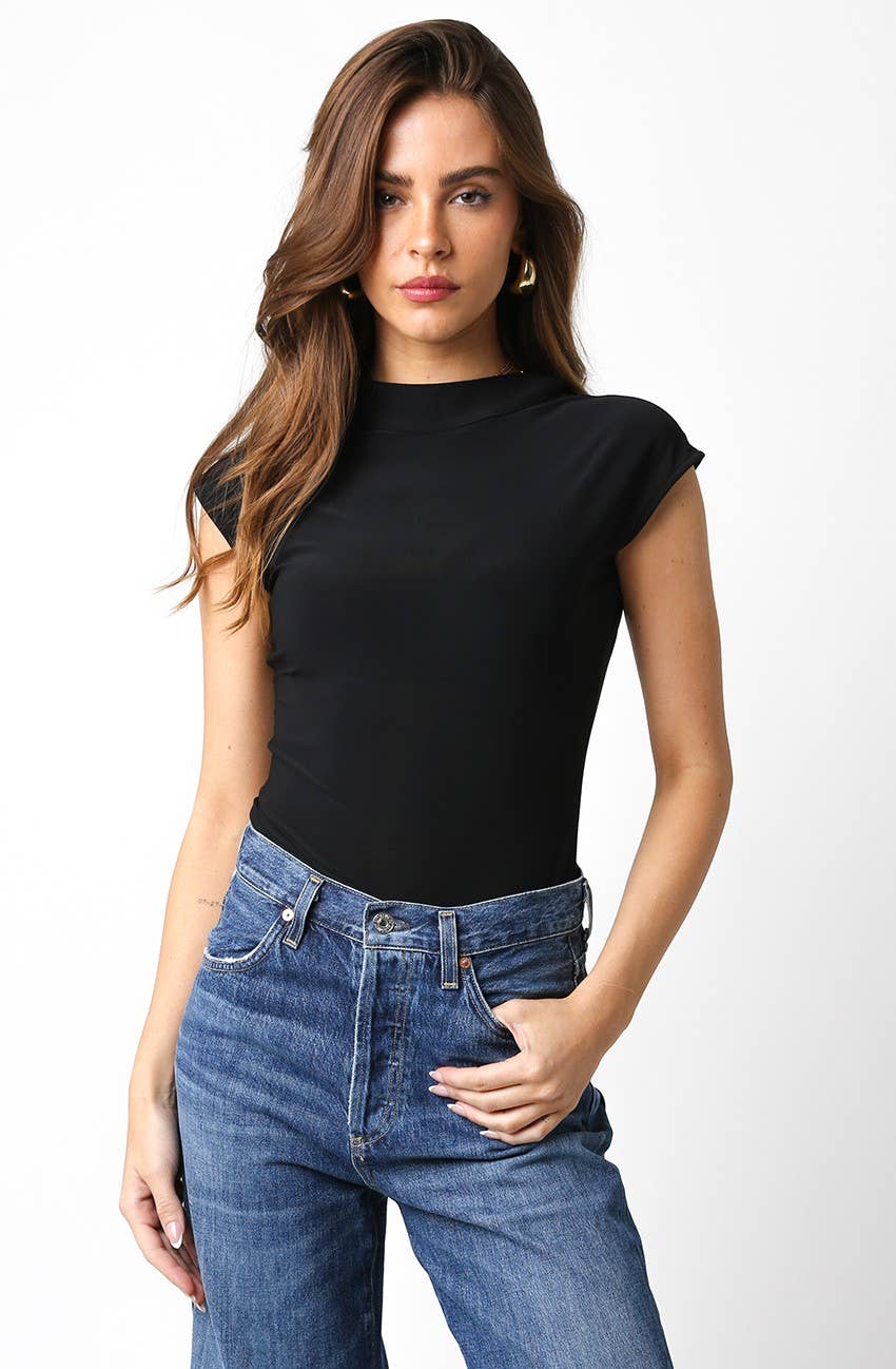 Sleek Black Bodysuit