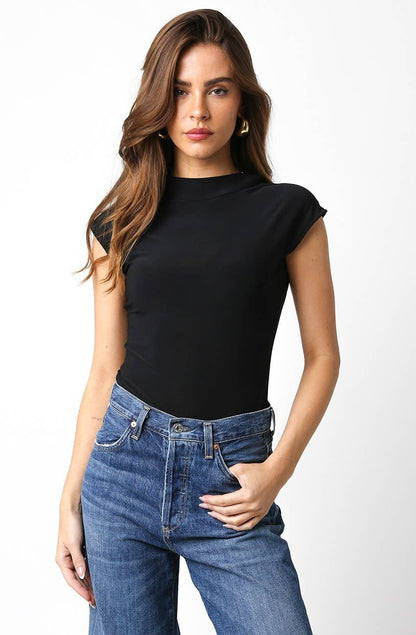 Sleek Black Bodysuit