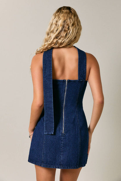 Dark Denim Tube Dress