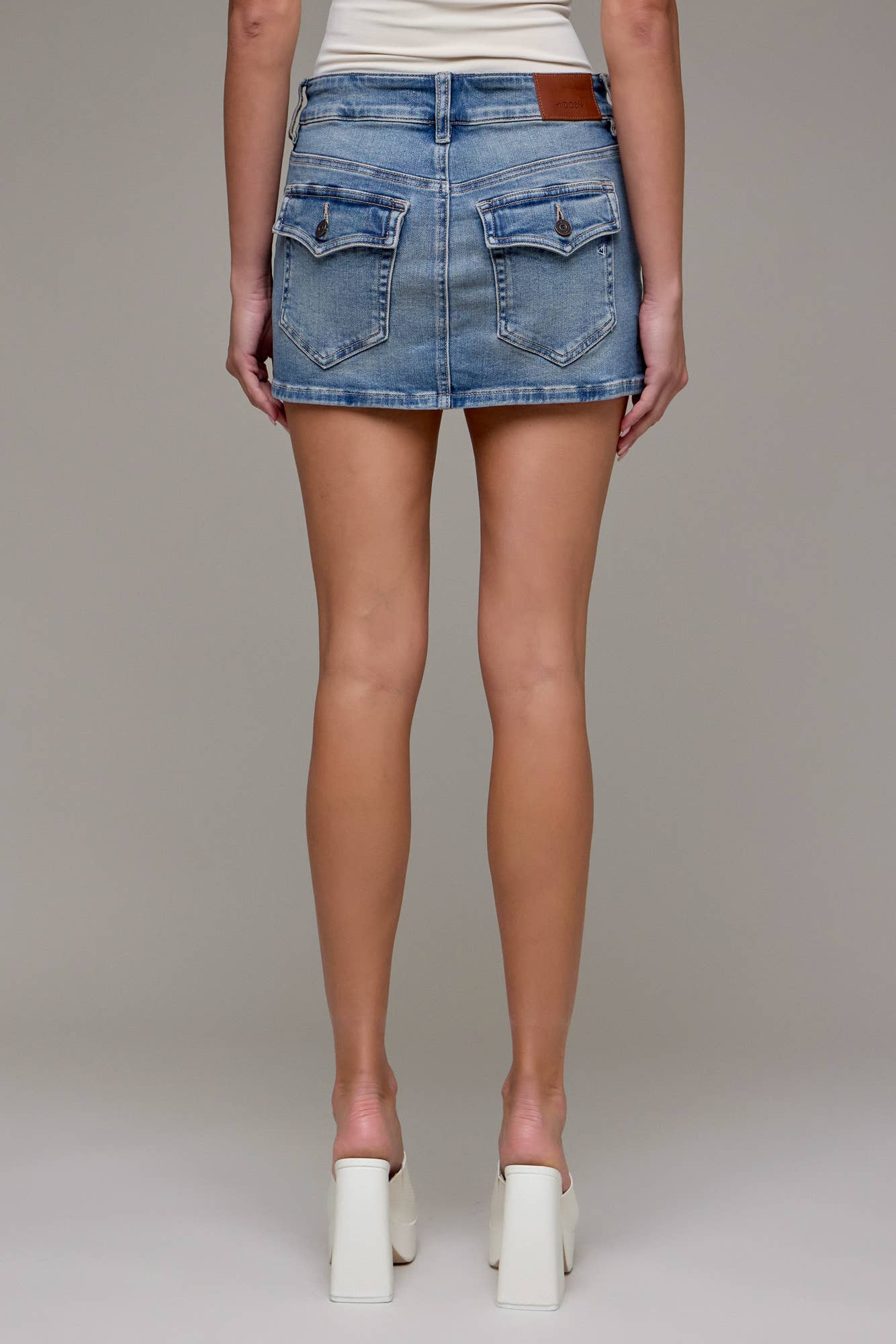 Downtown Denim Mini Skirt