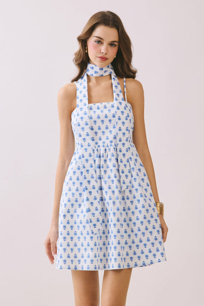 Azul Floral Dress