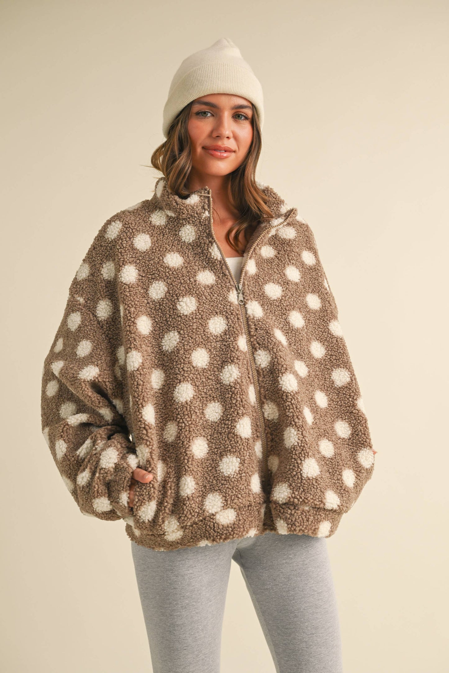 Polka Dot Teddy Sherpa