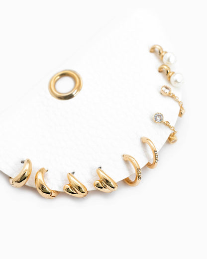 Gold Dainty Earring set