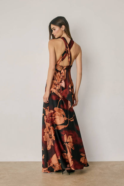 Scarlet Floral Maxi Dress