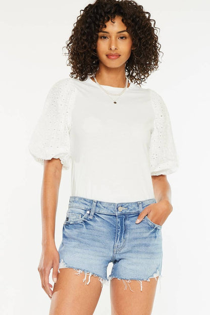 Medium Wash Mid Rise Denim