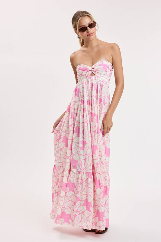 Pink Tropic Maxi Dress