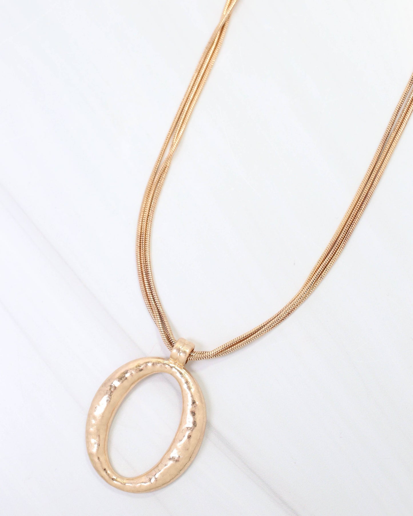 Layered Chain with Pendant
