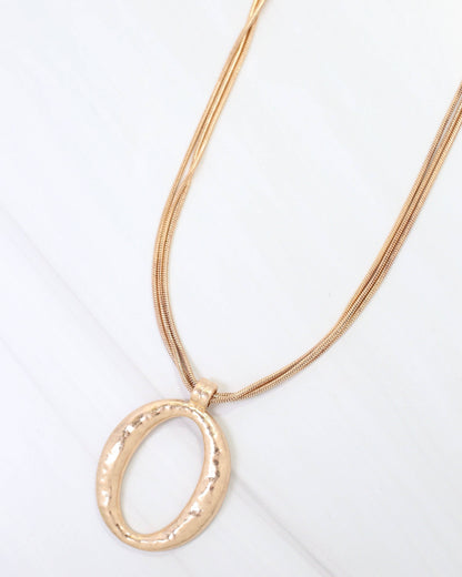 Layered Chain with Pendant