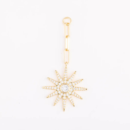 Starburst Heart Charm