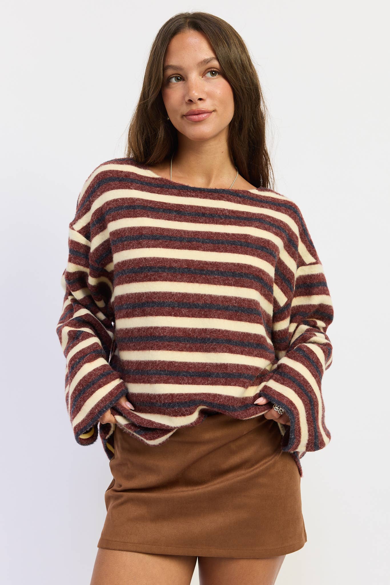 Oversized Oxford Sweater
