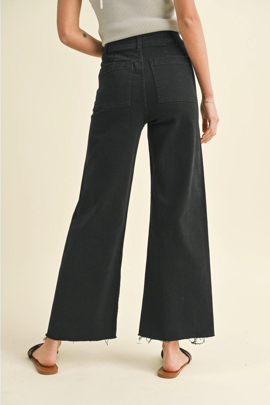 Wide Leg Black Pants
