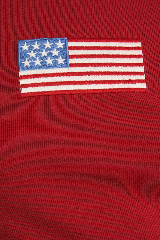 Flag Tee- Red