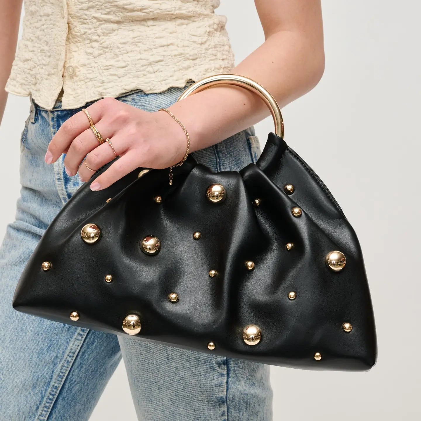 Gold Stud Purse