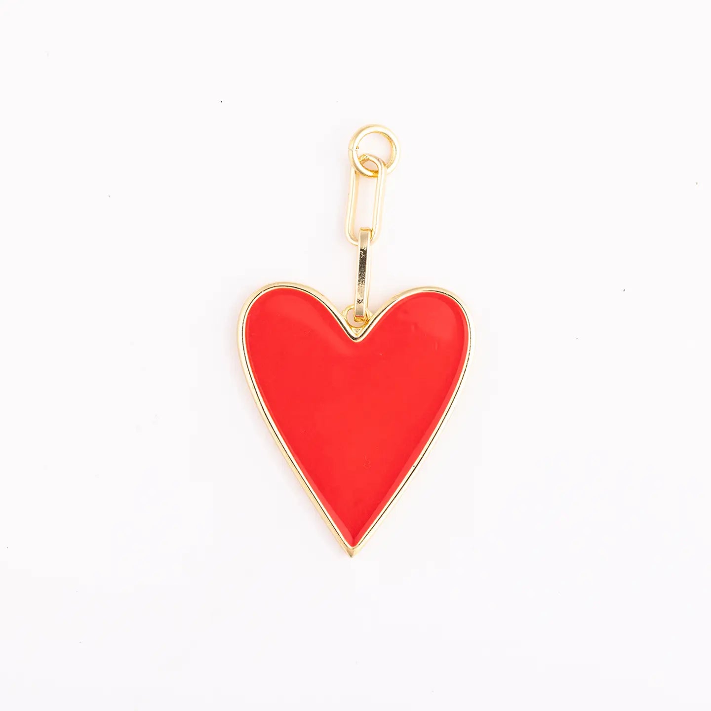 Red Enamel Heart Charm