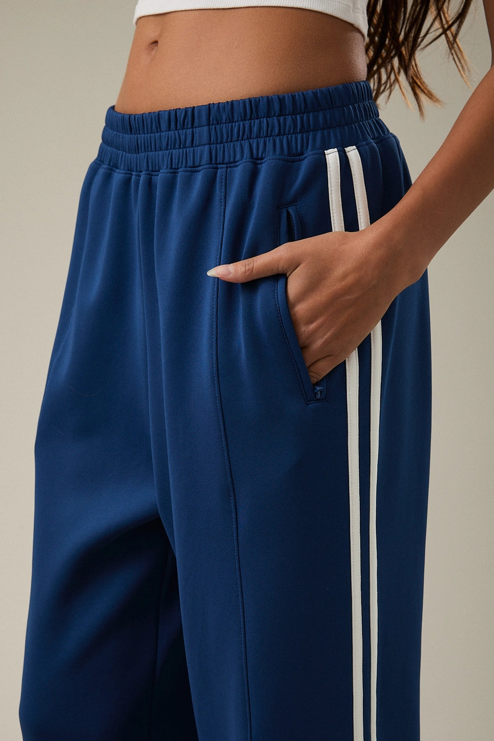Navy Stripe Pants