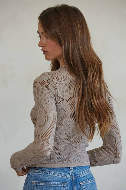 Veil Sheer Sleeve Top