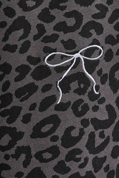 Charcoal Leopard Sweatset