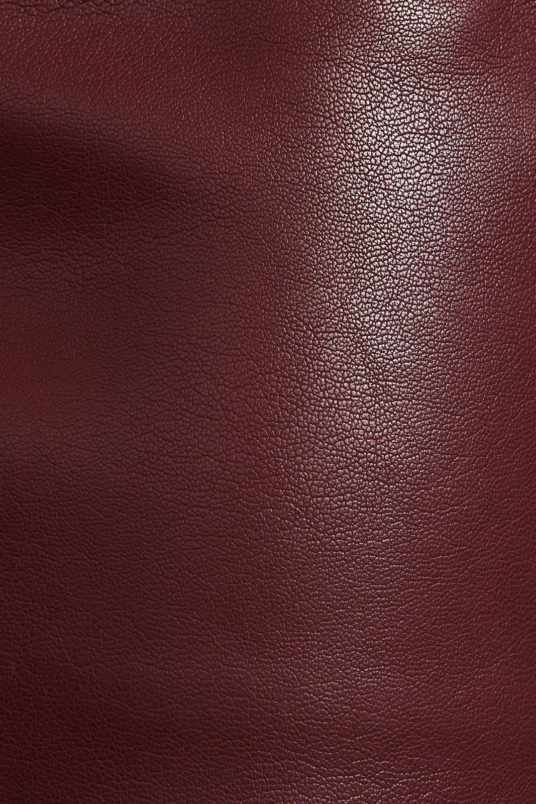 Burgundy Leather Mini Skirt