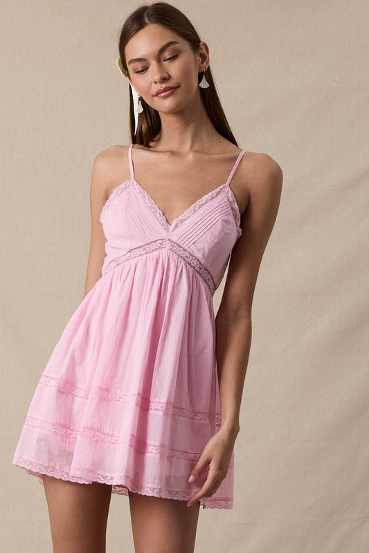Light Pink Babydoll Dress