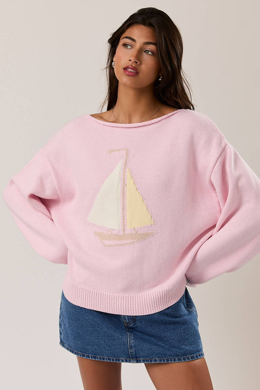 Light Pink Sail Swetarer