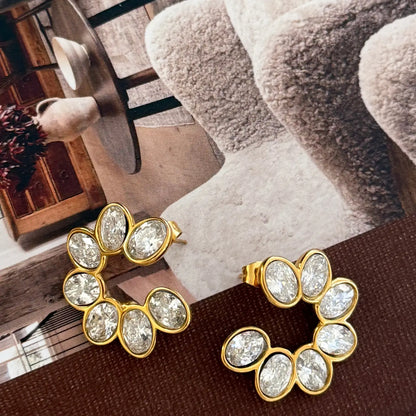 Glimmer Arc Earrings
