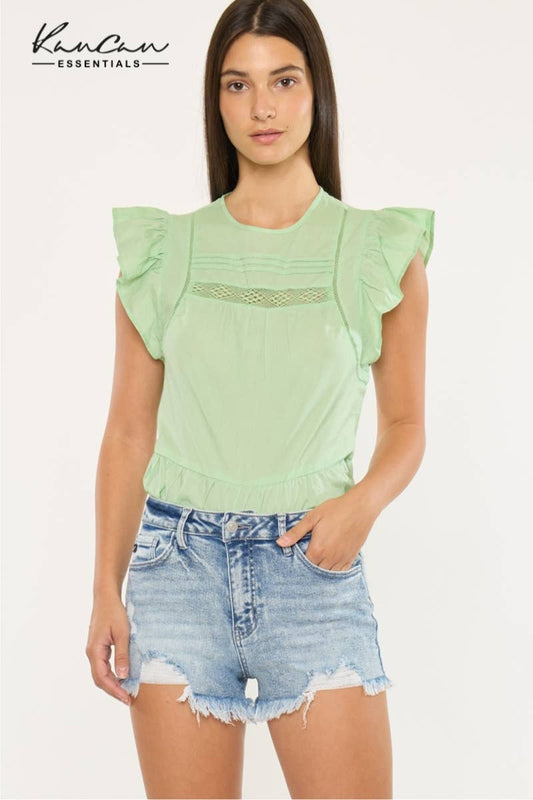 Medium Wash Distressed Shorts