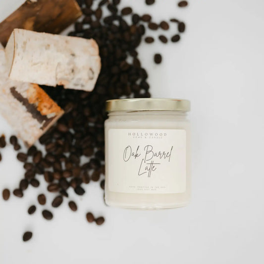 Oak Barrel Latte Candle