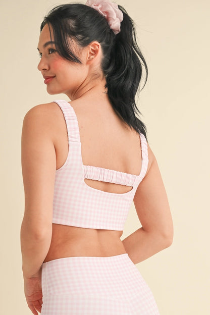 Pink Gingham Top