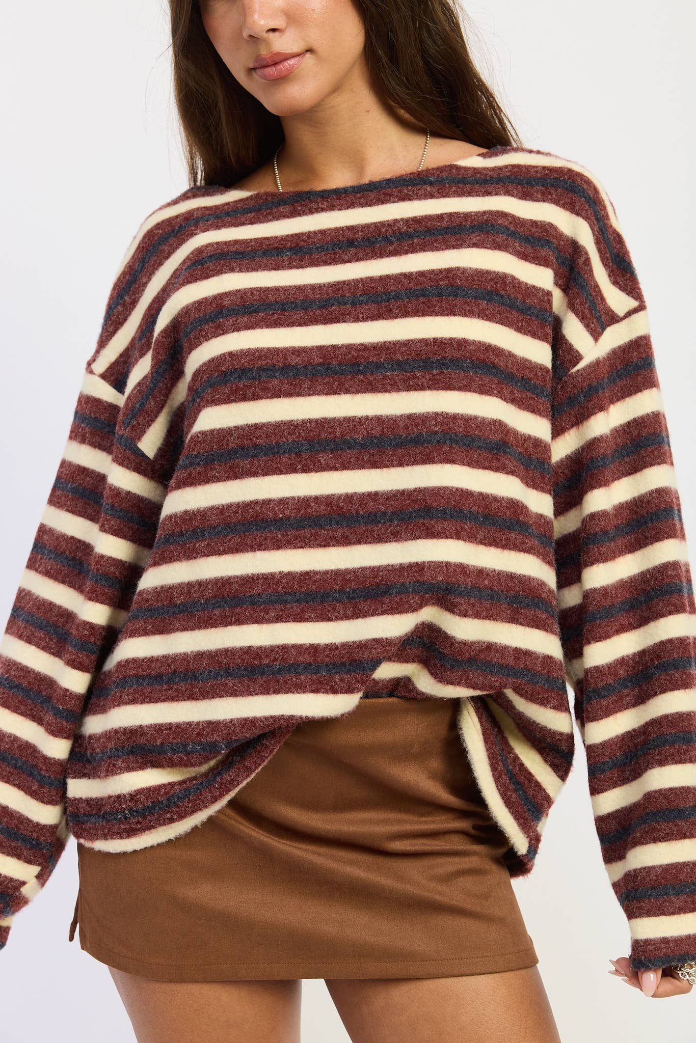 Oversized Oxford Sweater