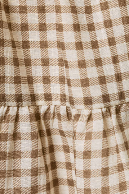 Gingham Tube Dress