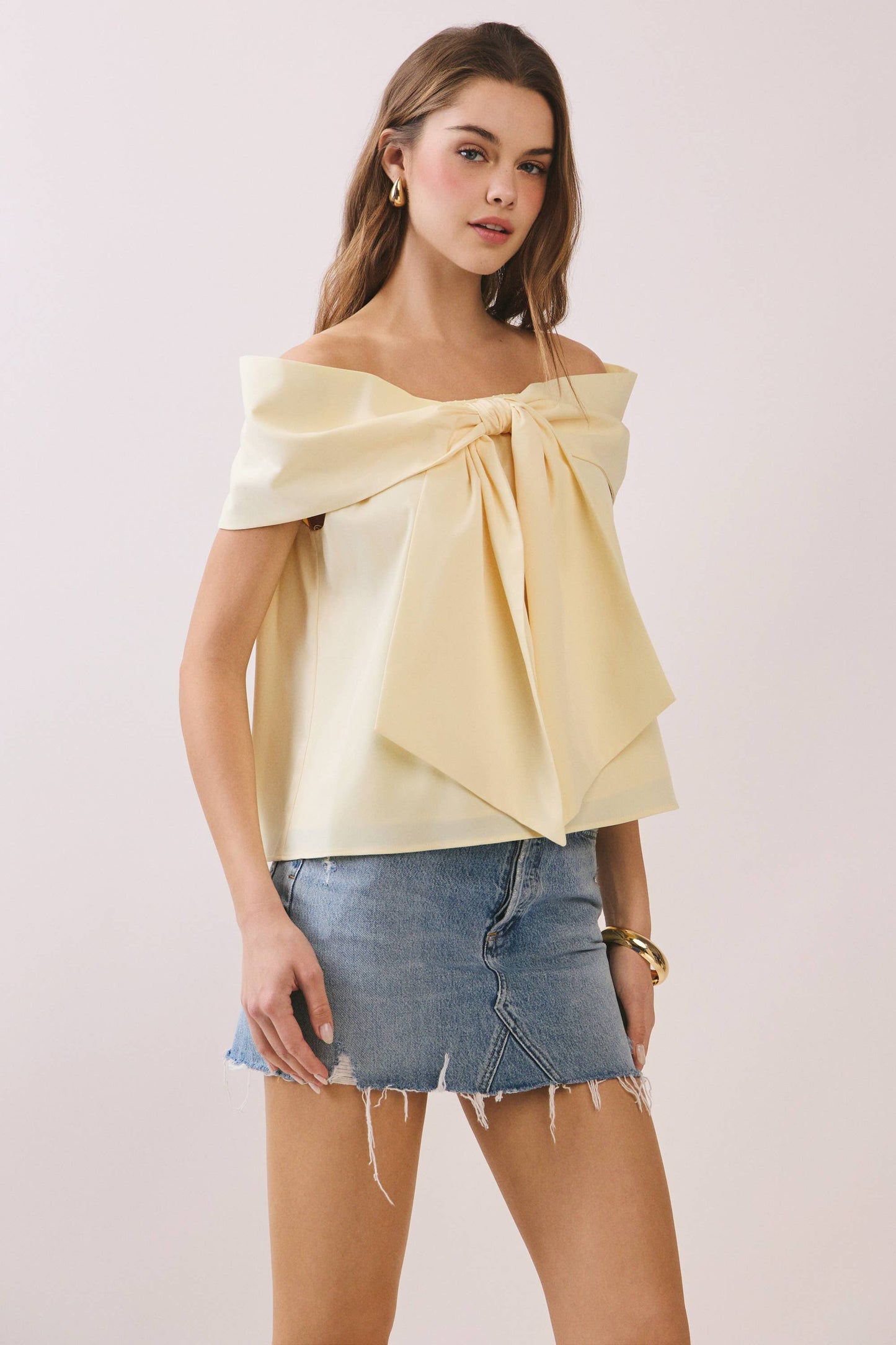 Buttercream Bow Blouse