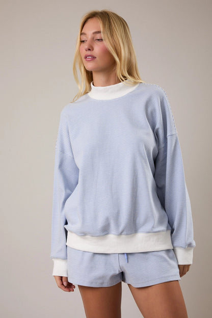 Soft Shore Mock Neck Set
