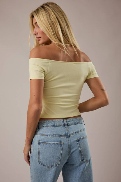 Butter Button up Top